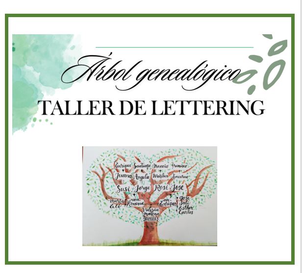 Taller de Lettering: Mi árbol genealógico. TURNO DE MAÑANA