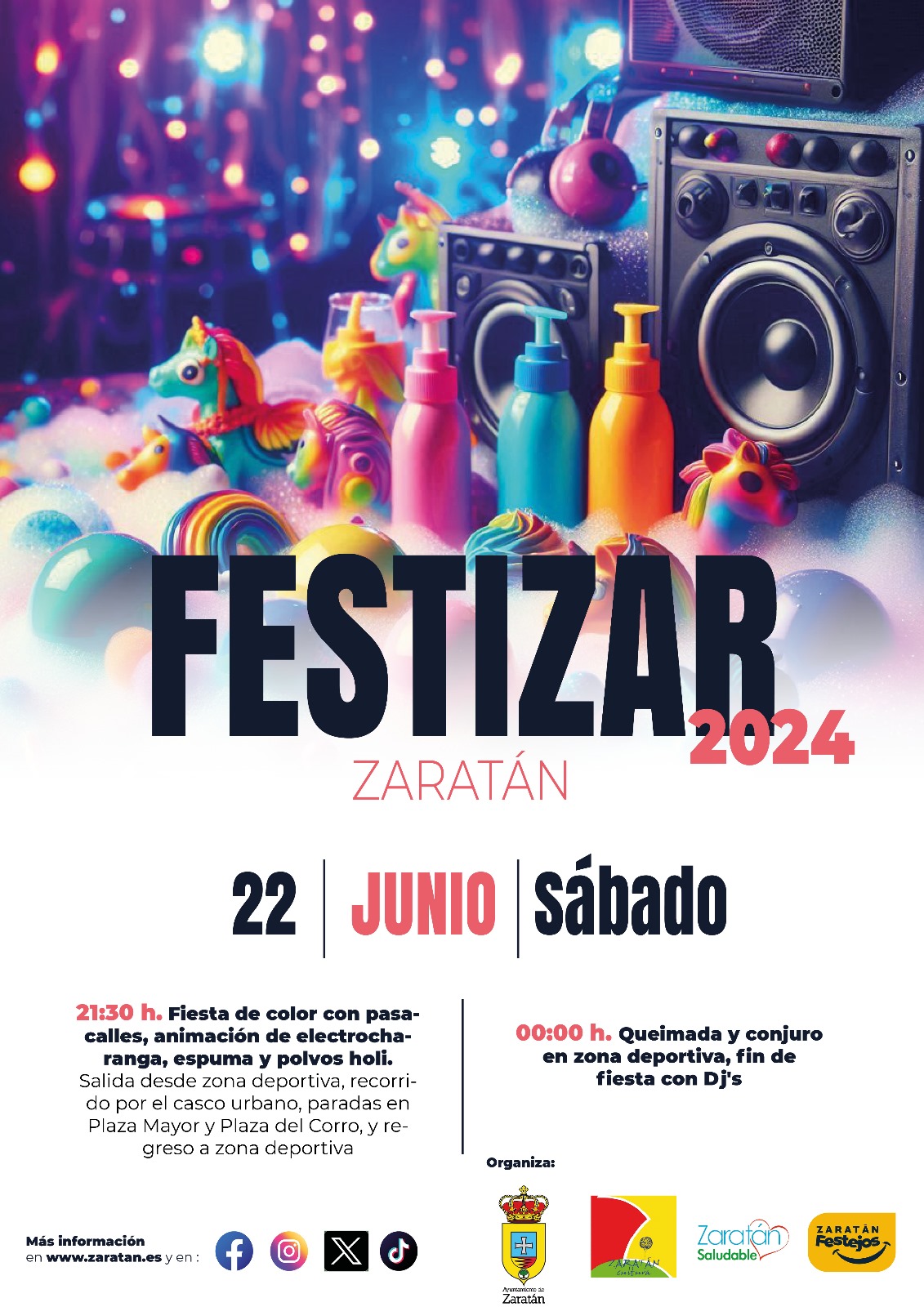 FESTIZAR 2024: FIESTA DE COLOR SÁBADO 22 DE JUNIO