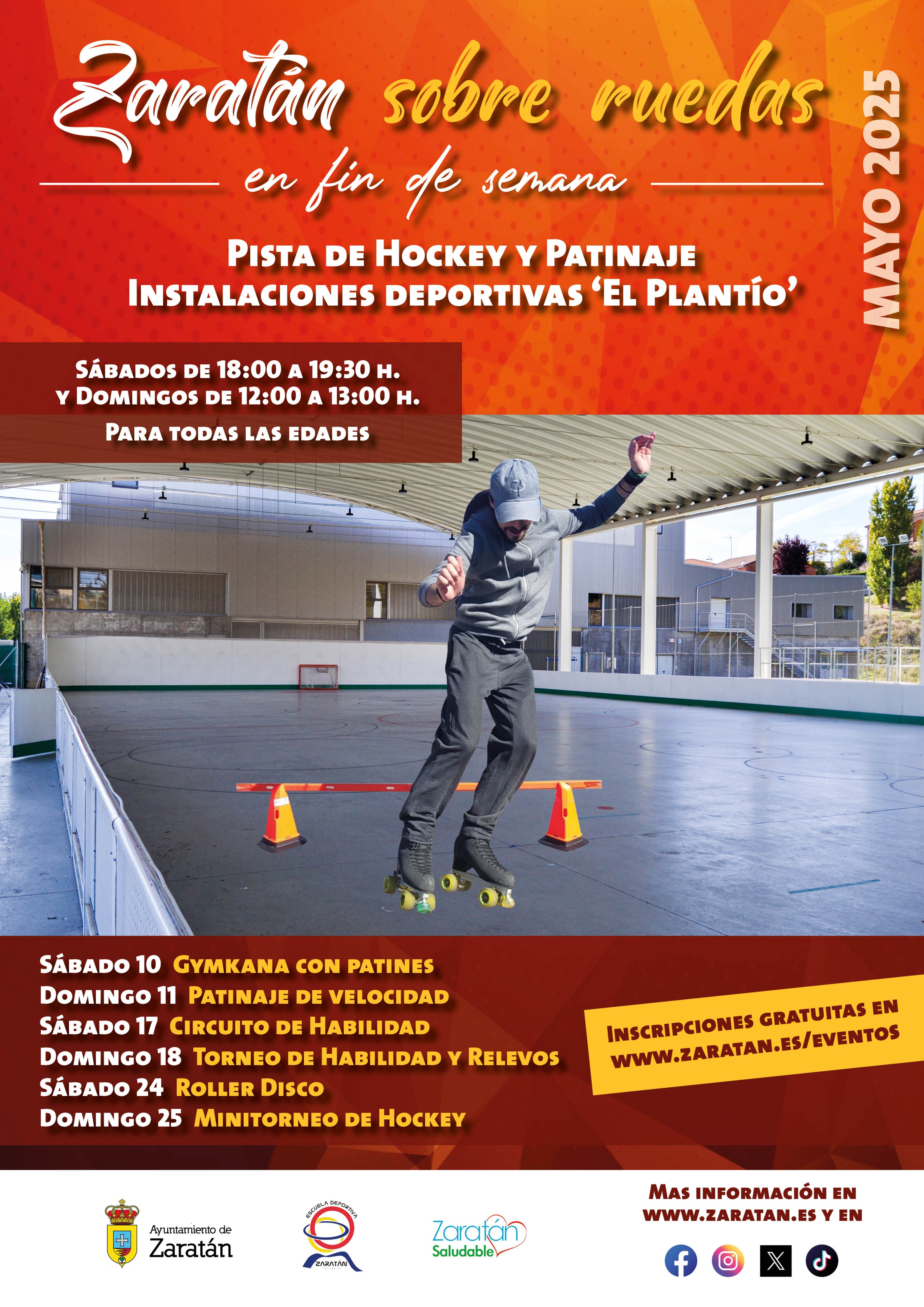Zaratán sobre ruedas: Gymkana con patines (10 de mayo)