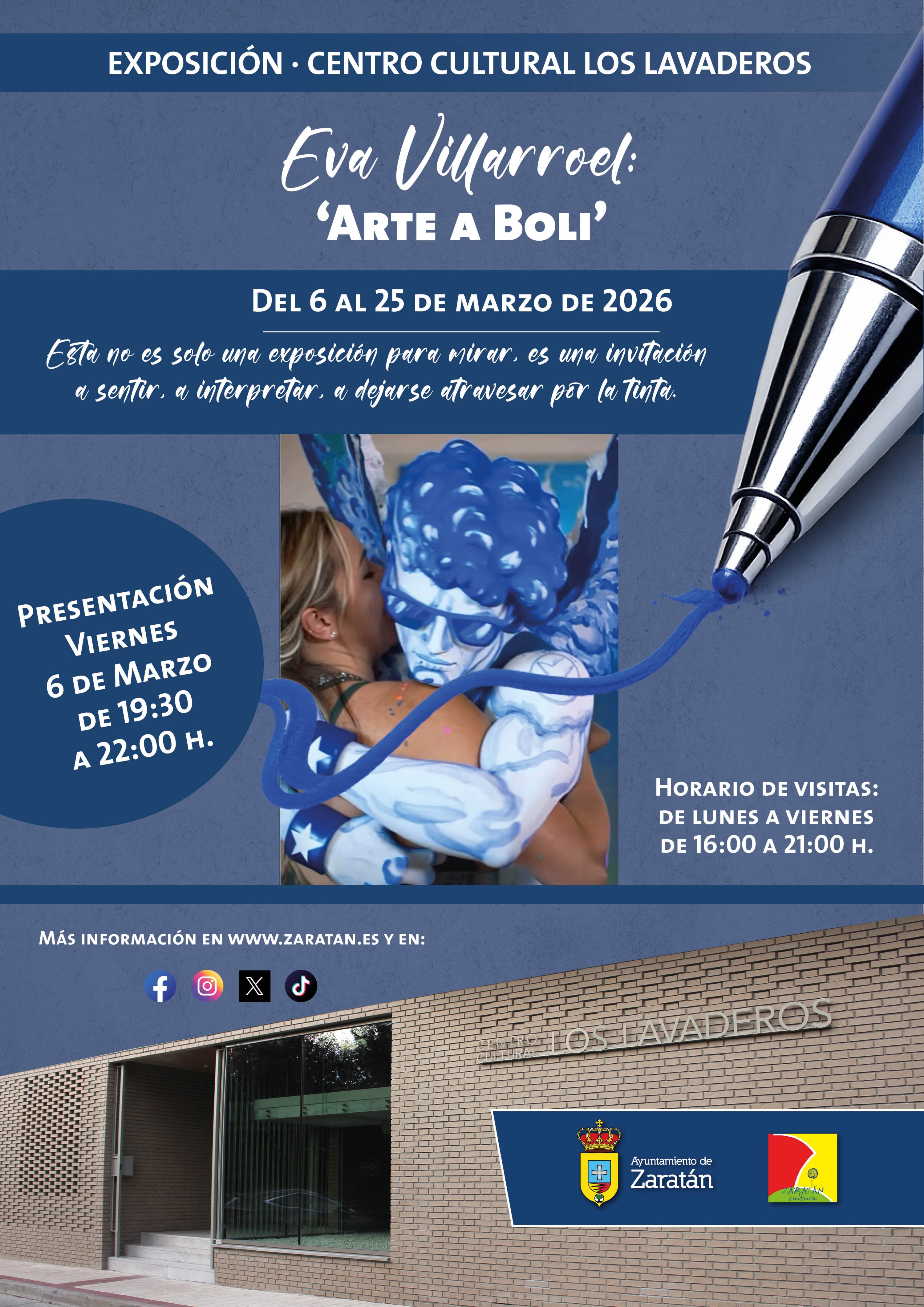 Inauguración Exposición 'Arte a boli', de Eva Villarroel