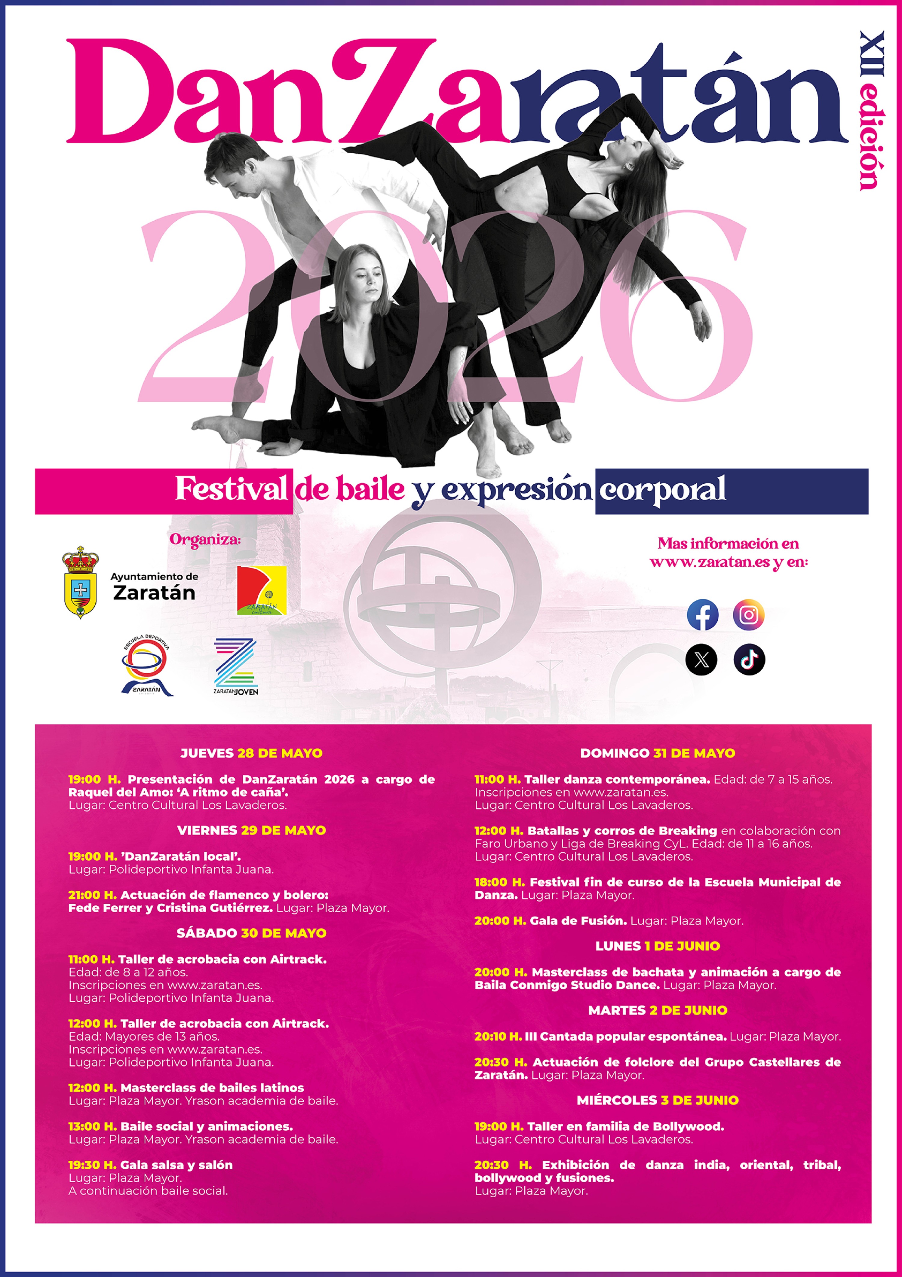 Danzaratán: Taller de acrobacia con Airtrack (Sábado 30 de mayo 12:00 horas) Mayores de 13 años