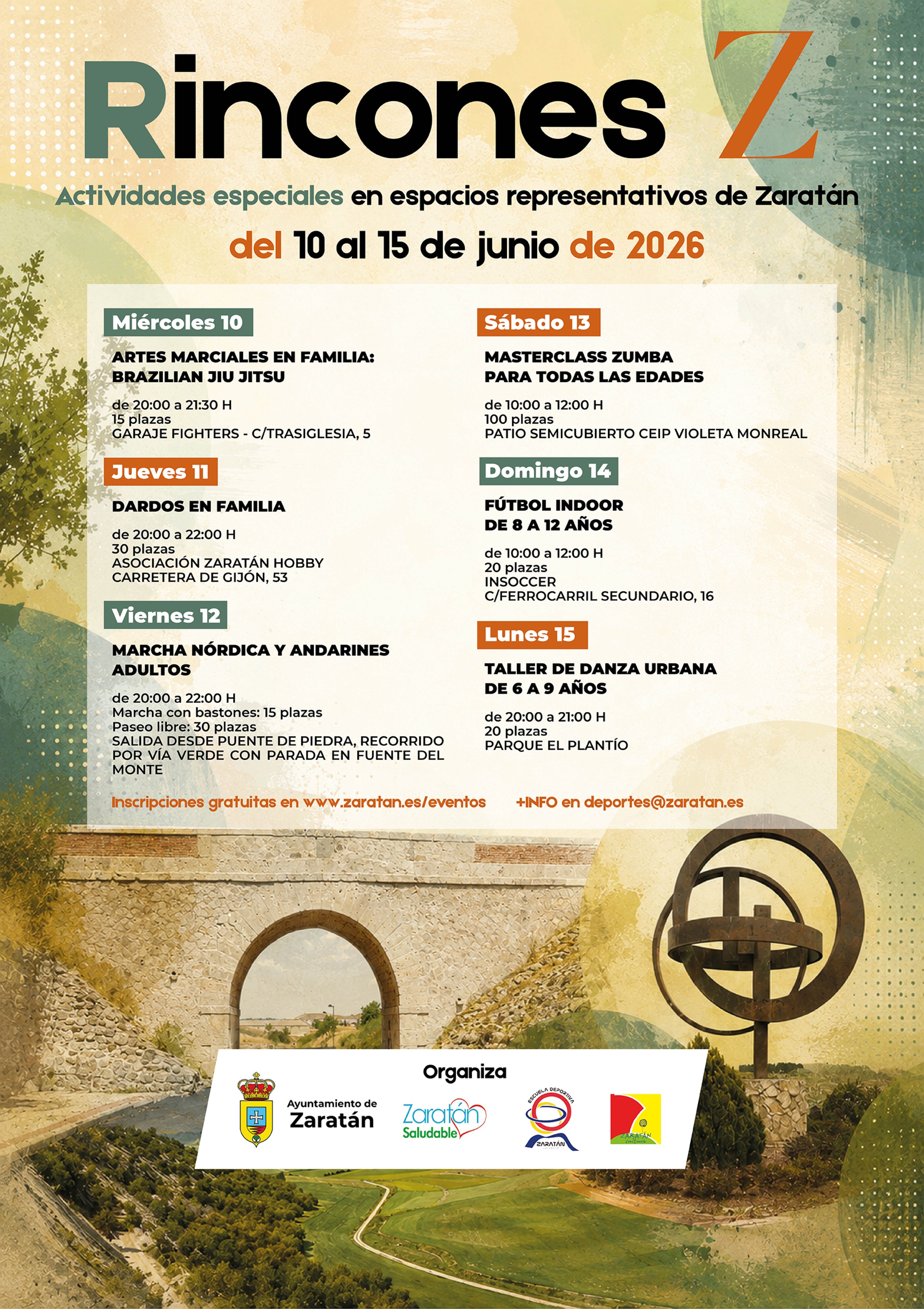 Rincones Z 2026: Marcha Nórdica con bastones (Viernes 12 de junio)