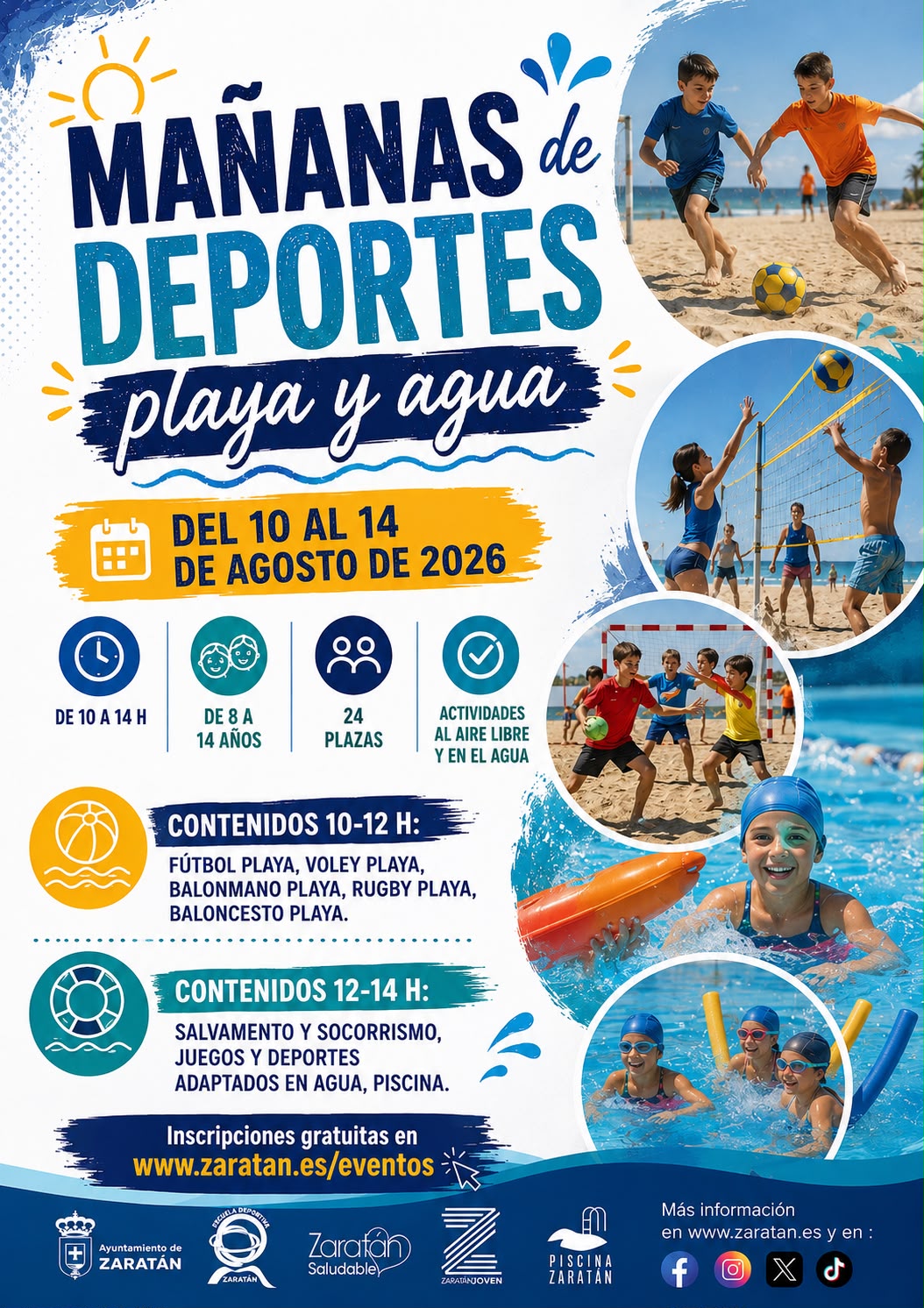 Mañanas de deportes Playa y Agua 2026